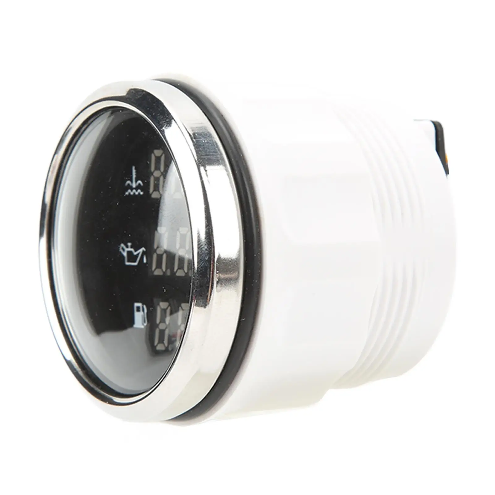 3-in-1 Digital Oil Pressure & Water Temperature Gauge - Durable, Easy Installation for Boats