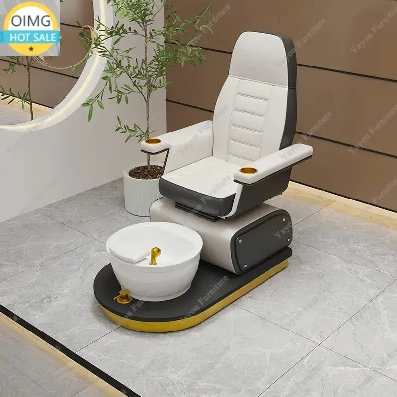 Modern Design Pedicure Chairs Pipeless Magnetic Jet with Pump Drain Beauty Salon Foot Relax Pedicure Chair