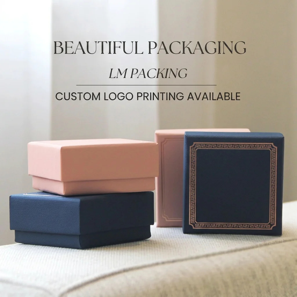 

Flocked Liner Jewelry Box Premium Cardboard Jewelry Box Jewelry Gift Box Compact For Festivals Special Occasions Daily