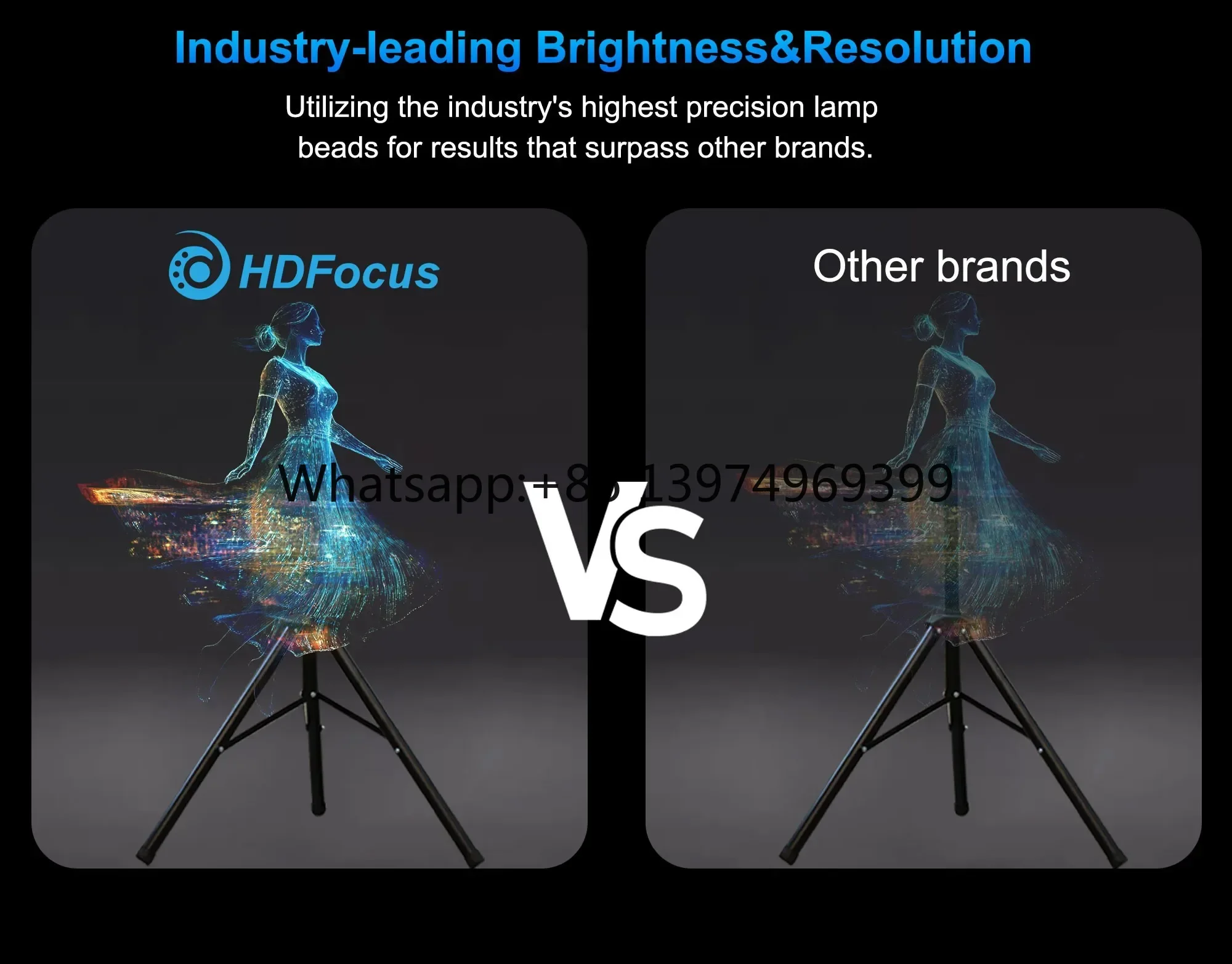 100cm 3D Four Blades Advertising Machine Popular Indoor Vivid Naked Eye Display for Innovative Presentations OEM Supply factory