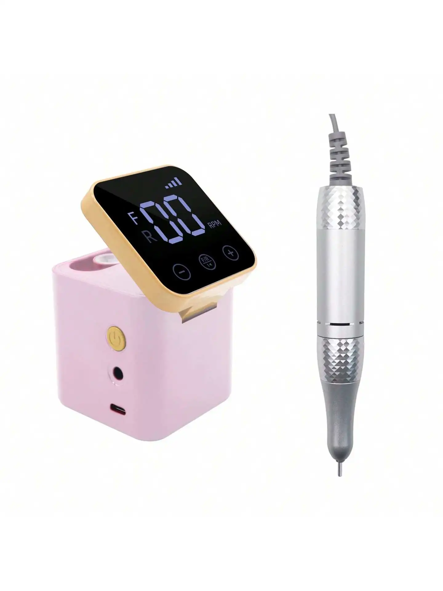 Profissional 35000rpm elétrica portátil máquina de broca do prego display led recarregável baixo ruído arquivo do prego para manicure ferramenta salão beleza