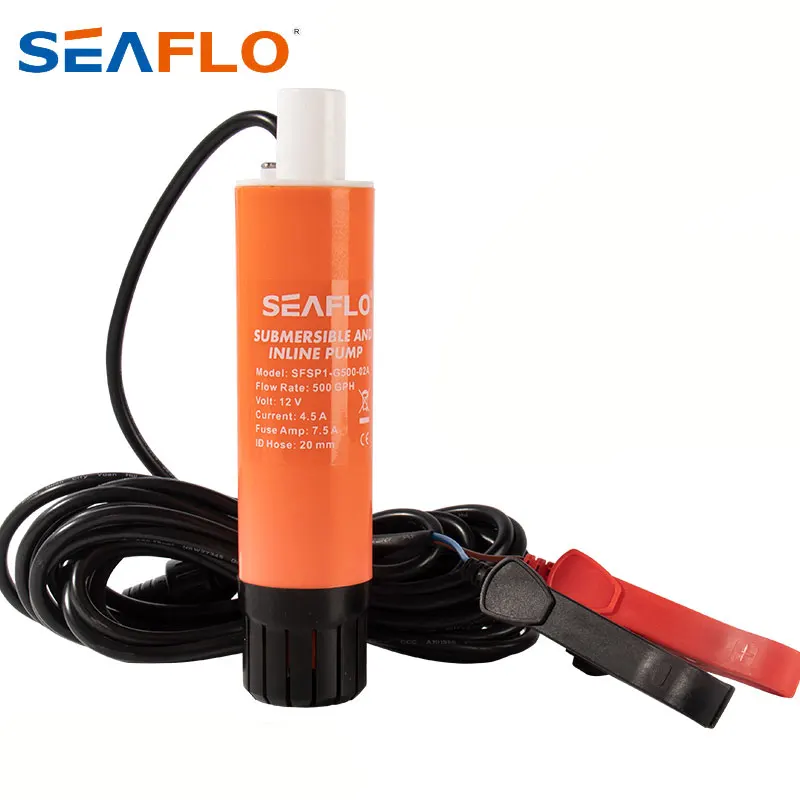 

SEAFLO Portable Linear Pump Mini 12V DC 280/500GPH For RV Yacht Can Pumping Watern And Oil Booster Flush Water Pump