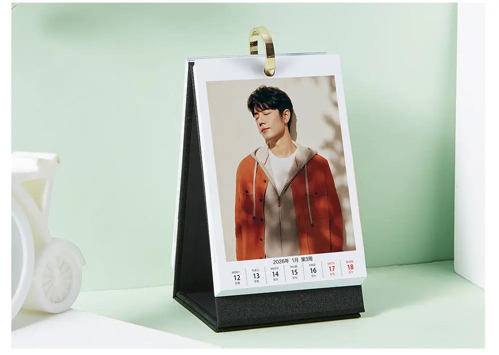 2025 Xiao Zhan Weekly Calendar Cross Year Calendar Star Fashion Desk Calendar Creative Desktop Small Fresh Set