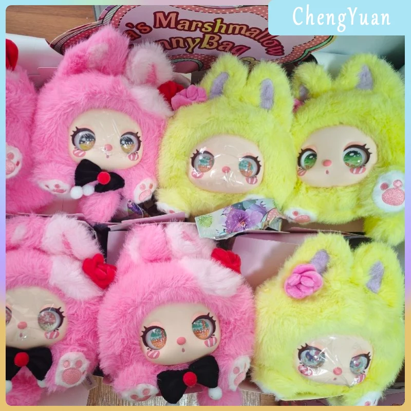 

New Genuine Liila'S Marshmallow Bunny Bag Series Blind Box Baby Three Soft Vinyl Cute Doll Figure Mystery Box Collection Gifts