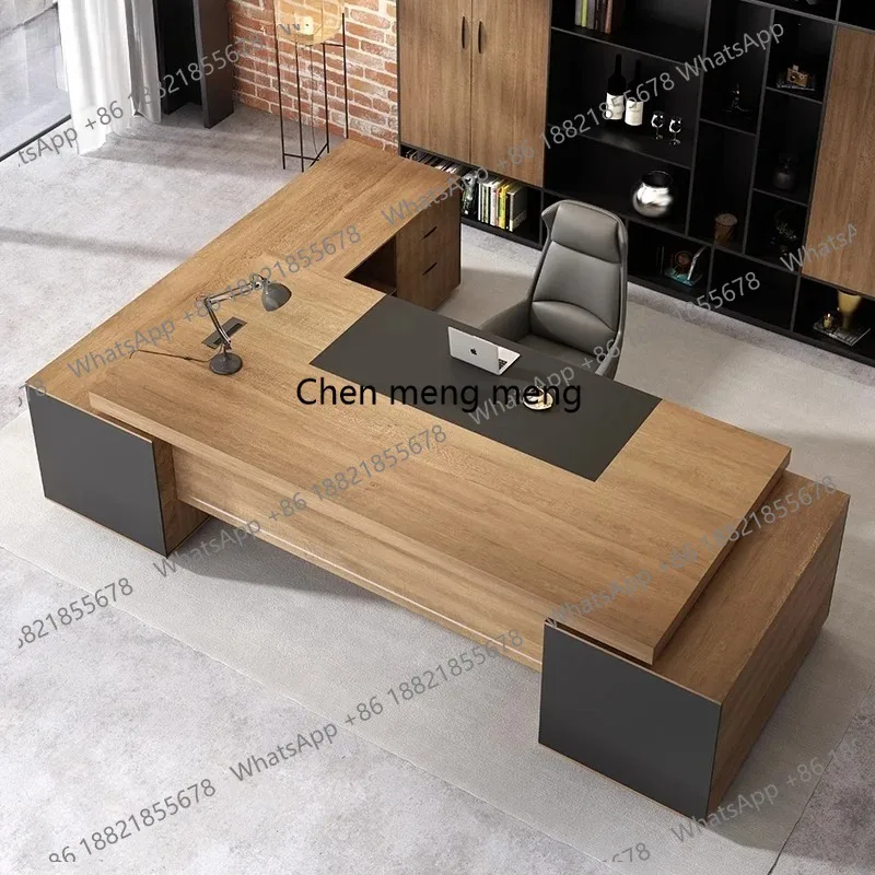 Storage Luxury Boss Table Simple Modern Manager Work European Desk Chair Reception Cabinet Accessories Escritorio Furniture