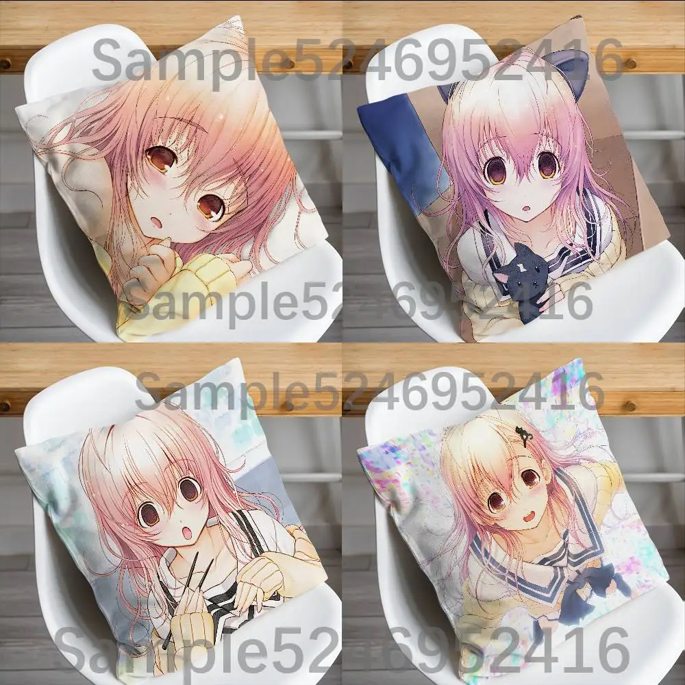Aoi Mukou T-Totono Pillow Case Cover Square Sofa With For Pattern Comfortable Cushion suitable Of Room
