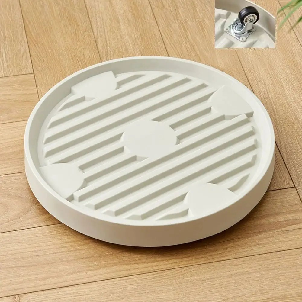 With Moving Wheels Plant Saucer Round Plastic Drip Trays Removable Bonsai Rack Tray Saucers Garden Indoor Outdoor Supplies