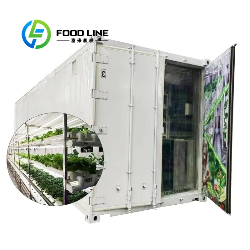 For Smart Hydroponic Vertical Container Farming System with Aeroponic/Drip/Aquaponic Irrigation 1 Year Warranty