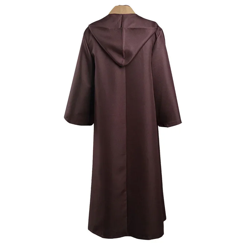 أزياء أوبي وان كينوبي جيدي التأثيرية للبالغين للجنسين معطف الراهب الموحد رداء مجموعة كاملة من الملحقات ملابس كرنفال الهالوين