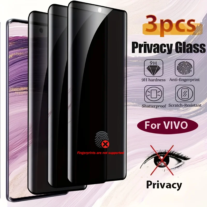

3Pieces 9H Hardness Anti-Spy Film for Motorola Edge 40-60 Series, 9H Hardness Anti-Spy Film, Shockproof & Scratch-Resistant