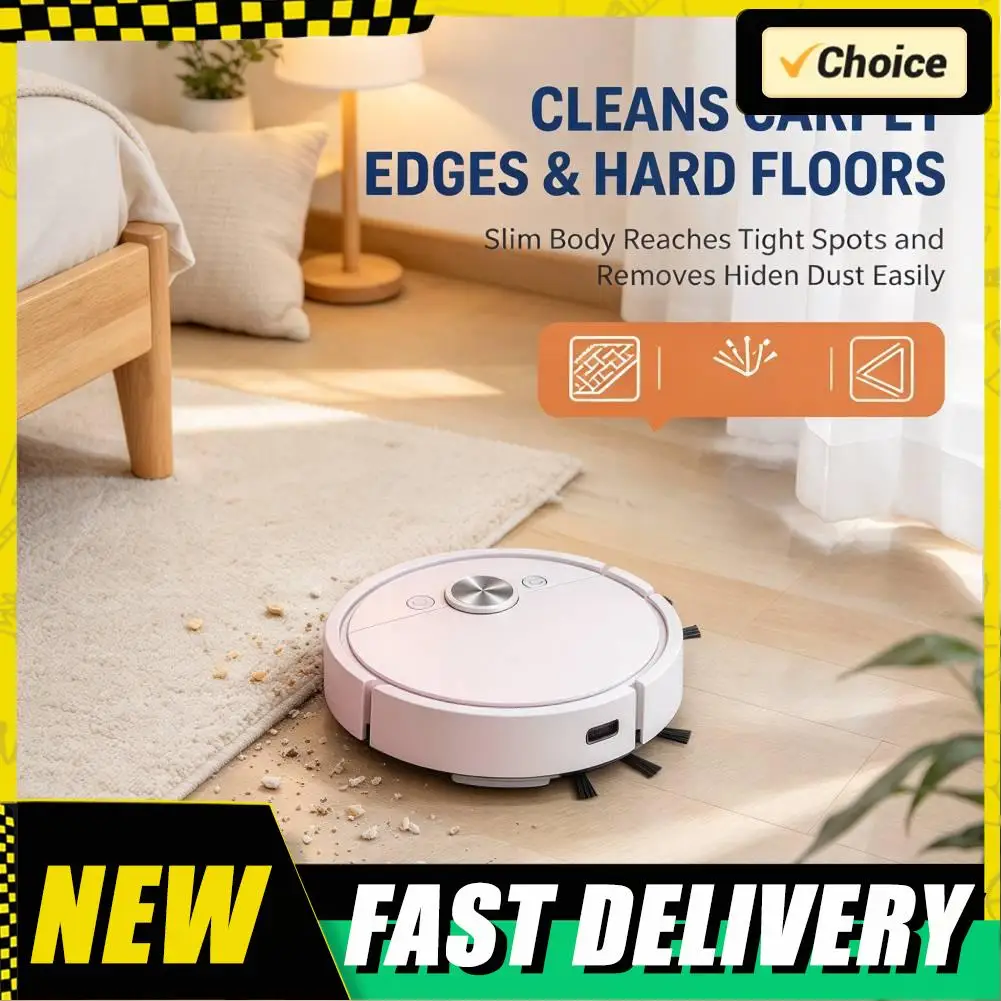 Mini Robot Vacuum for Car Sweeping Robot Vacuum Cleaner with Wet Mopping Smart Cleaning Machine for Floor Dust Pet Hair Removal