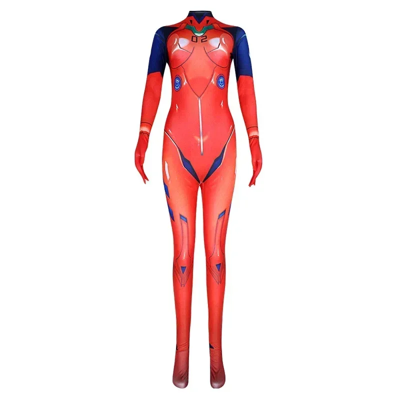 Asuka Langley Soryu Ayanami Rei ontariTwo Dva Cosplay Costume, Asuka Test Jumpsuit, Zentai imbibé, Anime Drum Suit, Femmes, M17