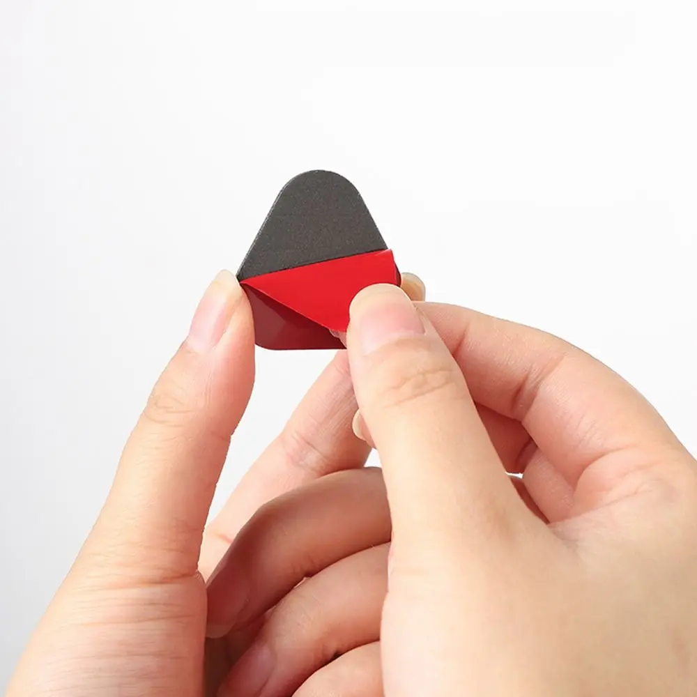 4 قطع بكرة عالمية صغيرة ذاتية اللصق 360 درجة °   خزانة عجلات دوارة ذات 3 خرزات دوارة قابلة للدوران #4