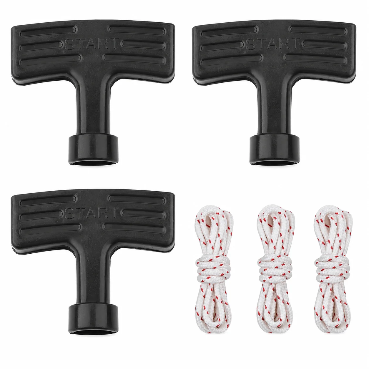 Recoil Starter Grip Rope Kit for Honda GX110 GX120 GX160 GX200 Engine, OEM28461-ZH8-013 28462-ZH8-003 28462-ZE2-003 Pull Starter