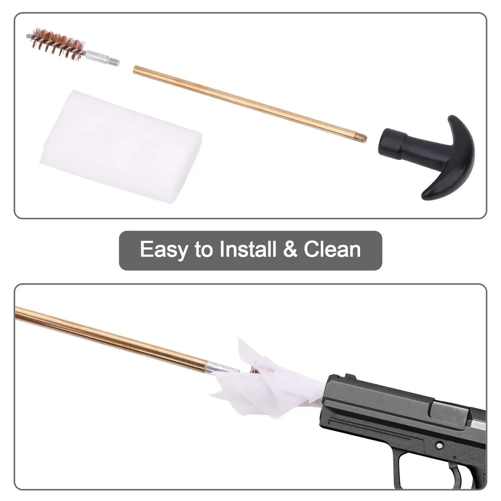 16PCS Multifunctional Pipe Dredging Nylon Brush Barrel Brush Set Cleaning Kit for 9mm Ar15 AK 74 M16 M4 G17 19 27 1911 - view 3
