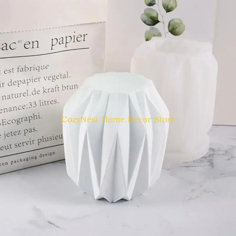 

92MF форма для цветочного горшка из силиконовой смолы DIY форма для эпоксидной смолы геометрическая форма для вазы для цветов