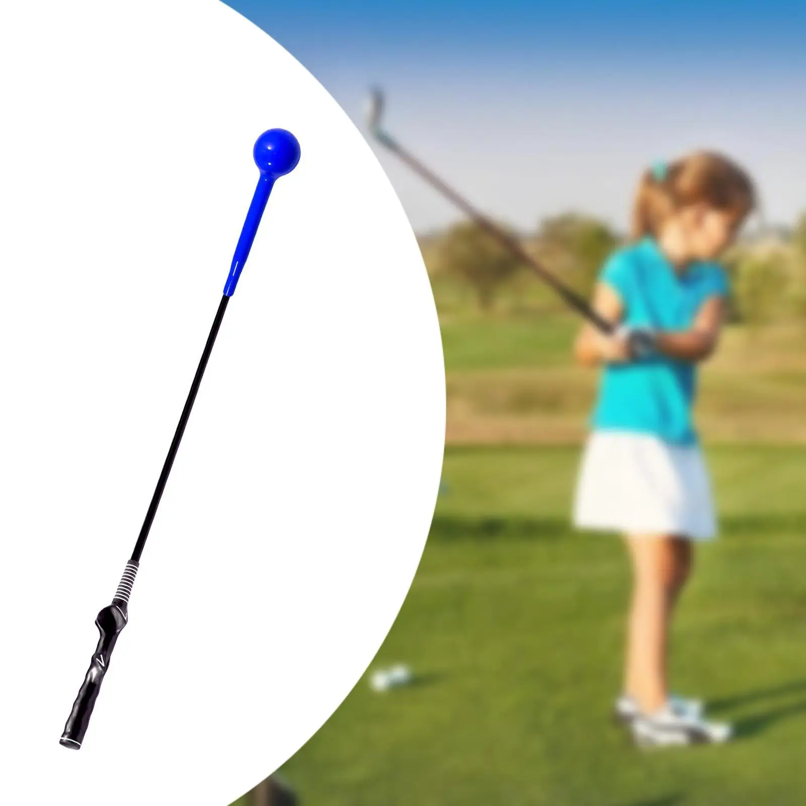 Golf Swing Trainer Portable Golf Swing Training Club for Power Grip Strength