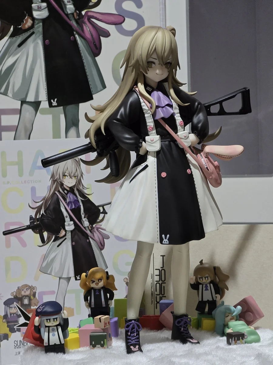In stock Otaku UMP45 Figures Model Ornament Girls Frontline Leva Cosplay Costume Anime Game Cartoon Cute Model Decorations Gift