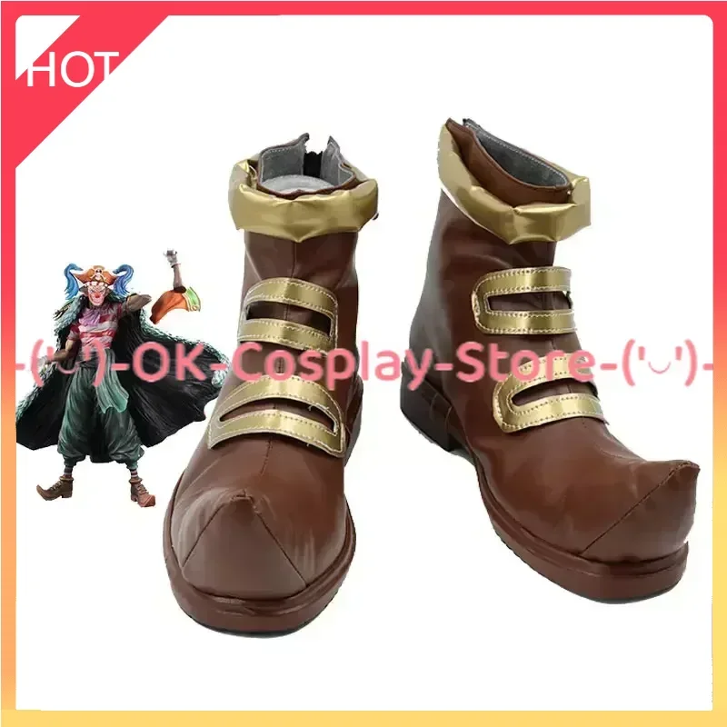 Buggy Cosplay Schoenen Halloween Carnaval Laarzen Cosplay Prop Pu Lederen Schoenen Op Maat Gemaakt