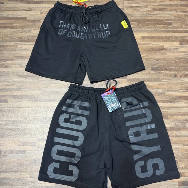 

26SS New American Style That's A Awful Lot of Cough Syrup Shorts Sporty Casual Letter Printed Shorts