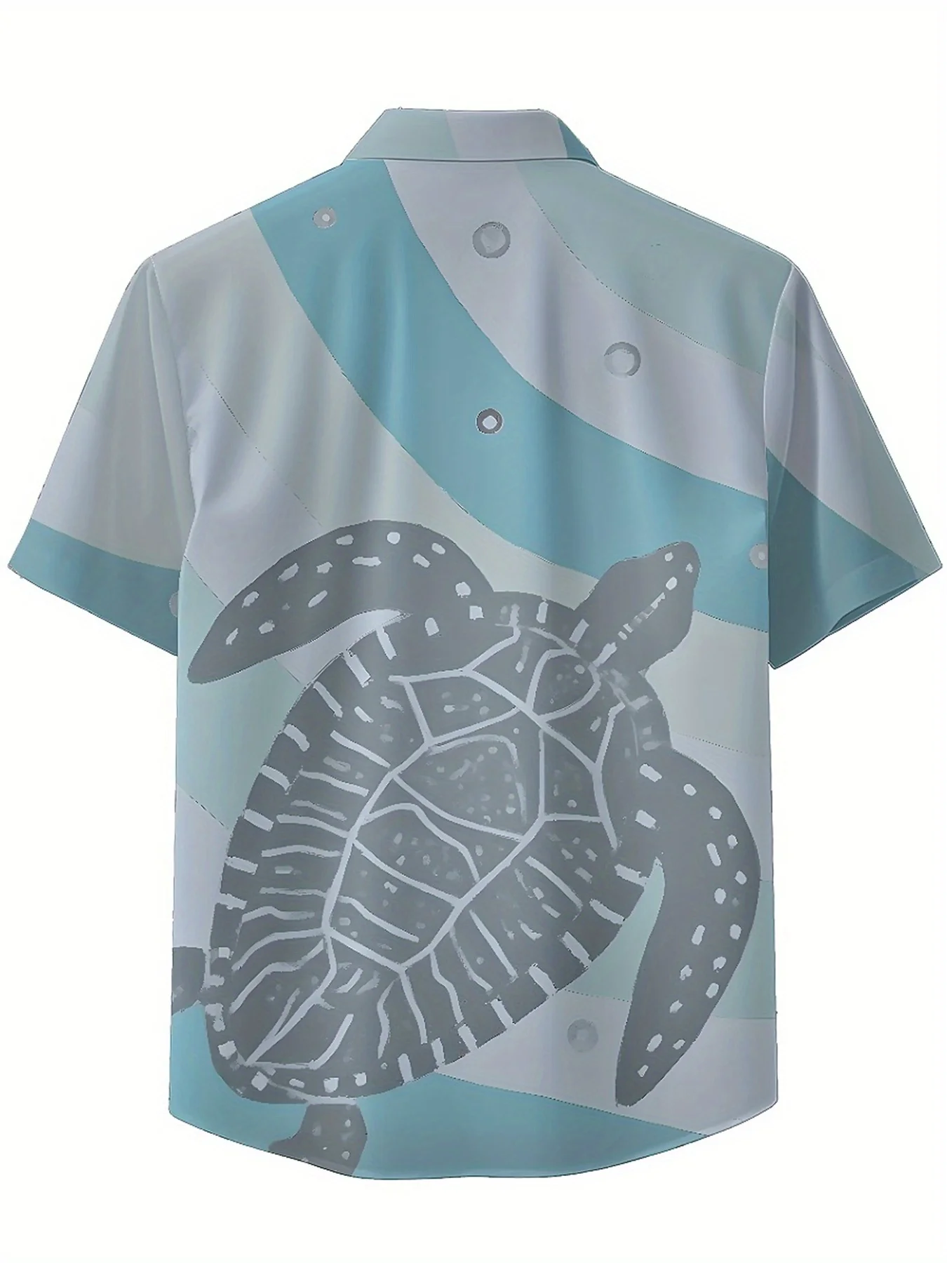 Men's Plus Size Hawaiian Shirts Ocean Inspired Turtle Pattern Pattern, Unisex Aloha Shirts,New in Summer Tops Tee,streetwear