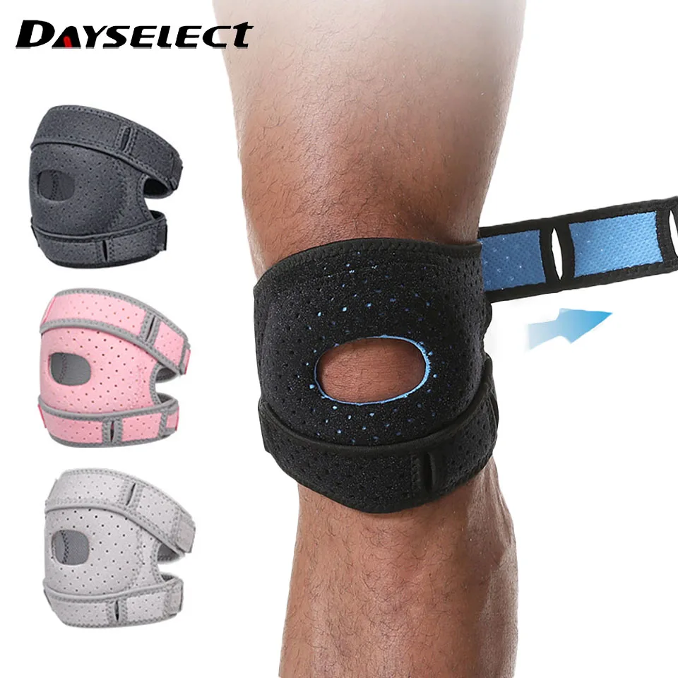 

1 шт., поддержка колена, дышащий ремень для переплета, регулируемые наколенники надколенника, мениск, тренажерный зал, скакалка, бег, альпинизм