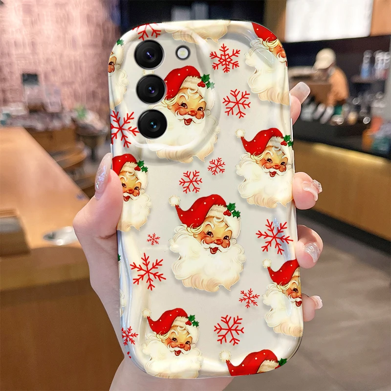 Pupazzo di neve Onda Custodia per Samsung Galaxy A53 A50 A50S A36 A35 A34 A32 A30 A26 A25 A24 A20 A16 A15 A06 A05S A05 M55 M54 M35 5G Copertura
