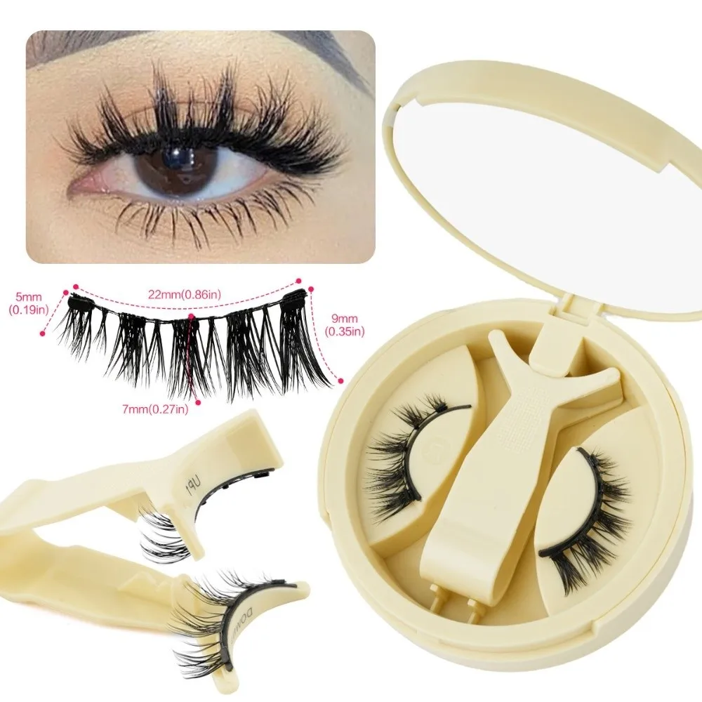 with Magnets Magnetic False Eyelashes 5-12MM Reuable Fake Eyelashes with Applicator Light Weight Easy to Wear