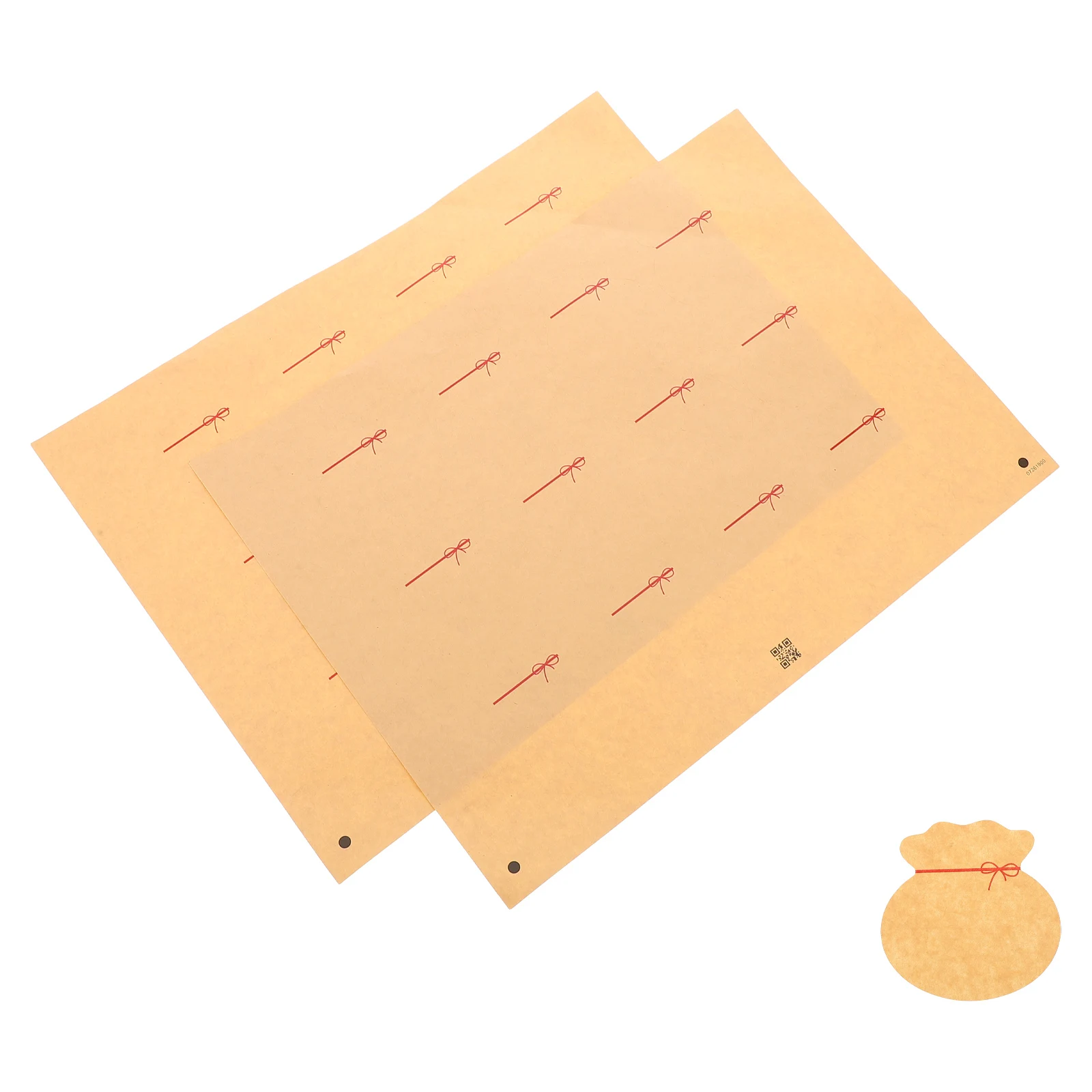 

Fruit Labels Waterproof Bottle Tags Kraft Paper Blank Stickers Sheets Decals Homemade Party Events Longlasting Use Bar