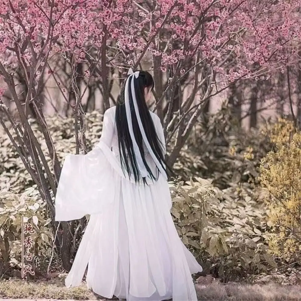 Classic Chiffon Chinese Ancient Dance Ribbon Traditional China Style Opera Costume Streamer Ethereal Hanfu Long Shawl