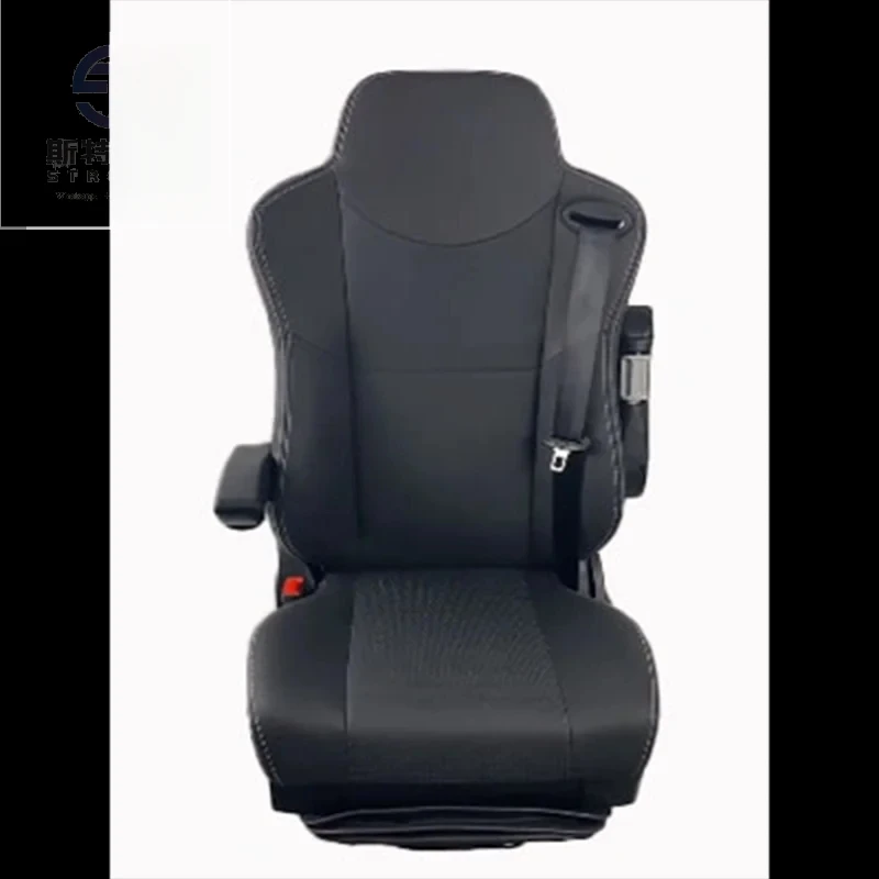 Heavy Duty Truck & Bus Front Driver Air Suspension Adjustable Seat Modified Car Seat with Headrest for hinery Operators