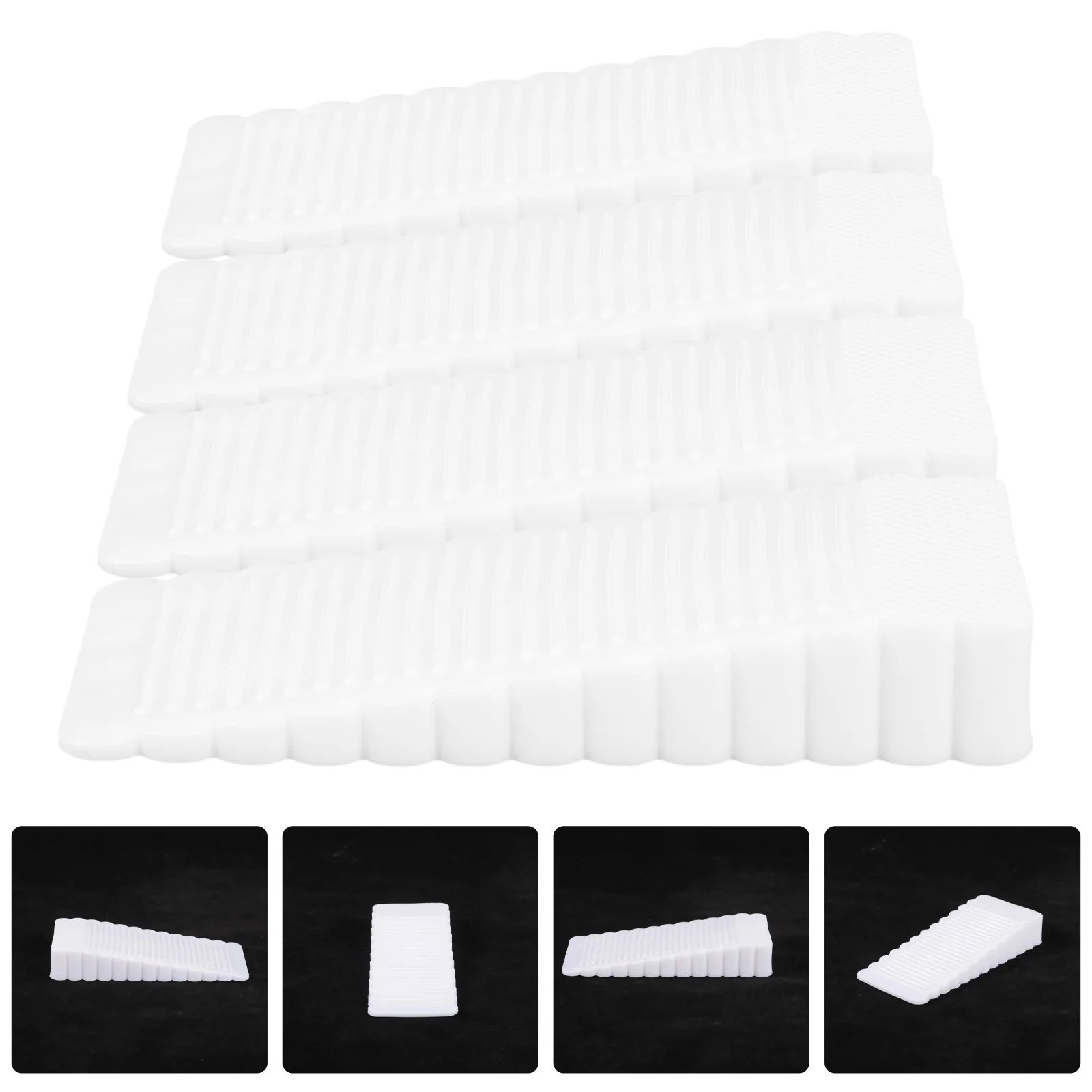 

4pcs Furniture Leveling Shims Rubber Wedges For Table Chair Toilet Cabinet Floor Adjustment Multifunctional Home Improvement Diy