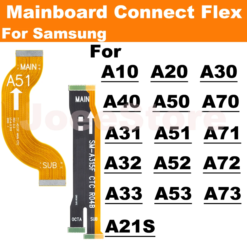 1pcs MainBoard Flex Cable For Samsung Galaxy A71 A51 A52 A72 A50 A21S A31 A33 A53 A40 A30 A20 Motherboard Connector Ribbon Flex