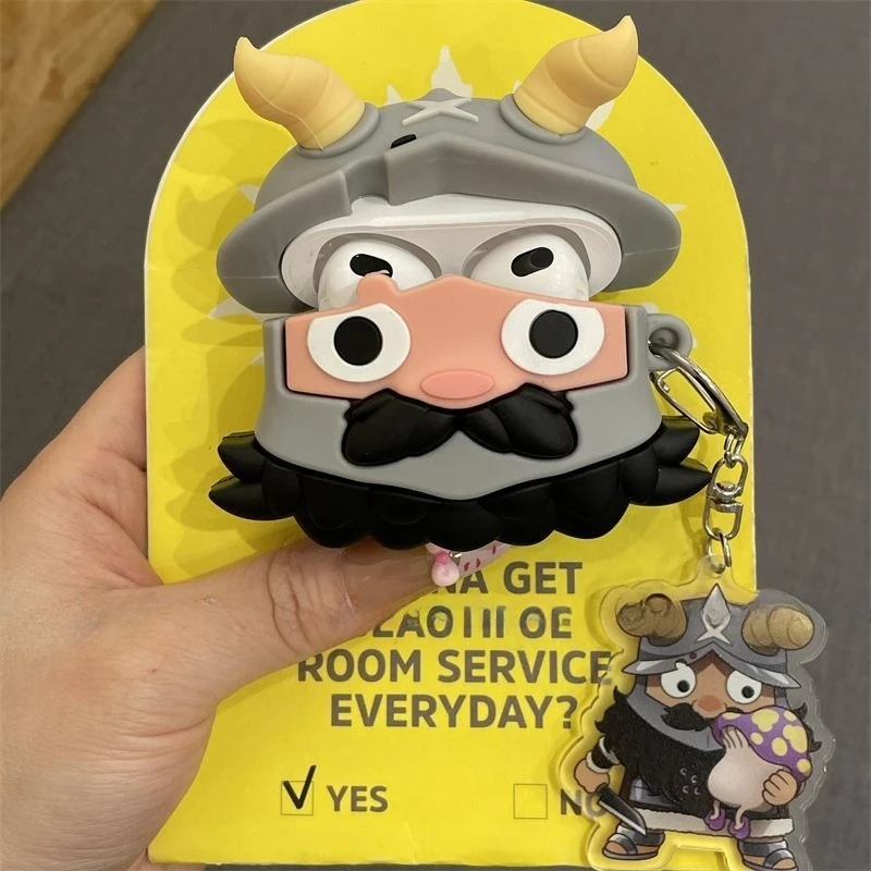 Delicious in Dungeon Senshi Siliconen Oortelefoonhoesje voor Airpods 1 2 3 4 Pro/Pro2 Creatieve 3D Leuke Cartoon Anime Oortelefoonhoes Nieuw