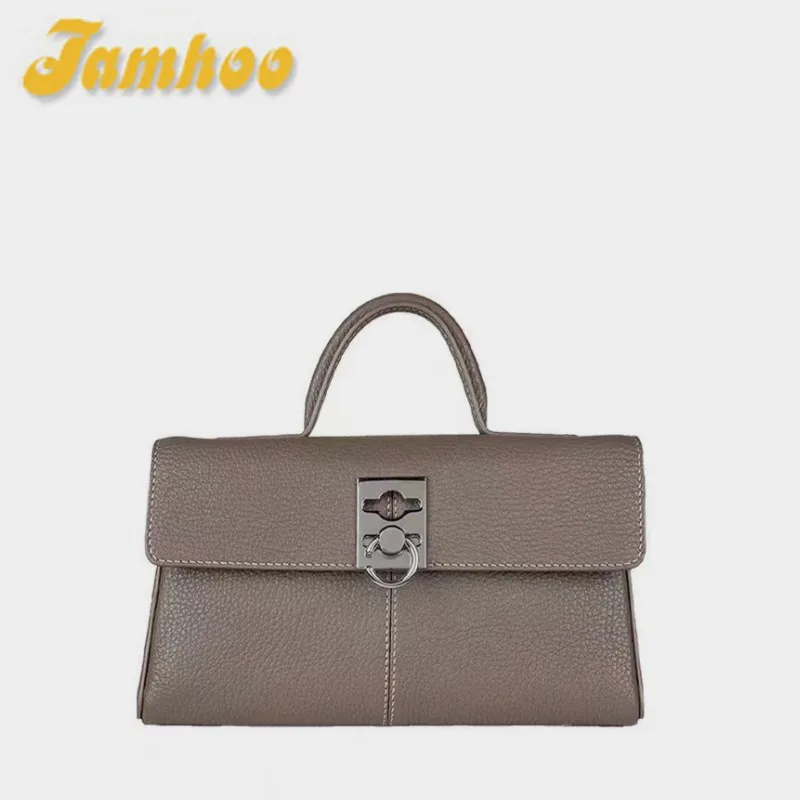 

Jamhoo Niche Luxury Ladies Leather Handbag Stance Wallet Shoulder Messenger Bags For Women Trapezoidal Bag Crossbody Bag Design