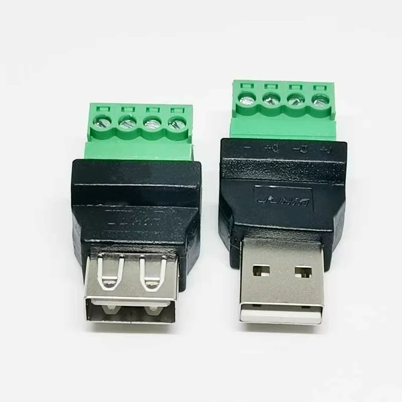 1 шт. USB-разъем USB 2,0 типа A «мама/папа» на 4-контактный винтовой разъем адаптер