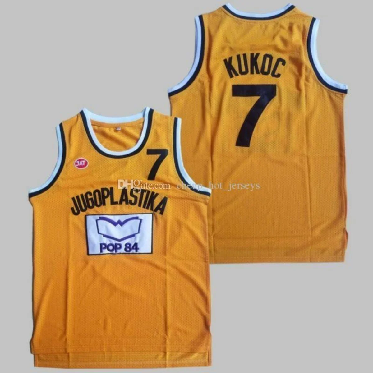 Mens Toni Kukoc Jersey 7#  Jugoplastika Split Pop Basketball Jerseys All Stitched