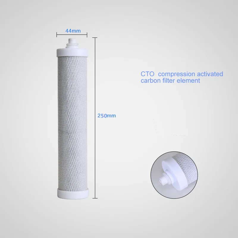 مجموعات عناصر فلتر تنقية المياه لسطح المكتب، فلتر الكربون والسيراميك المنشط، لتنقية المياه بفلتر 3 مستويات/أجزاء الفلتر