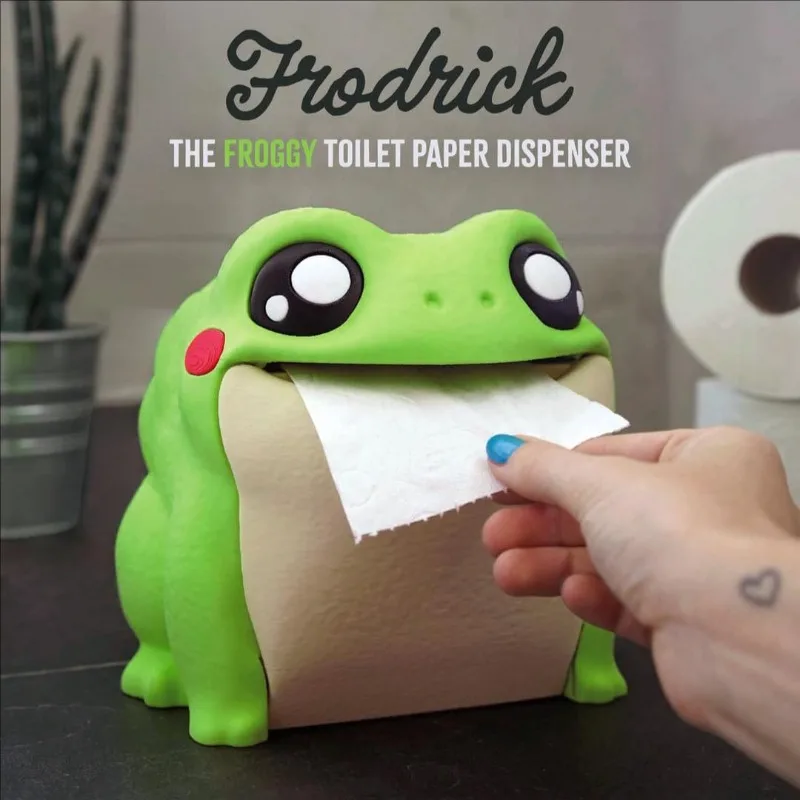 

Cute Frog Tissue Box Luxury Kitchen Living Room Napkin Box Frog Bedroom Toilet Roll Paper Case Tissue Boxes Home Decoration