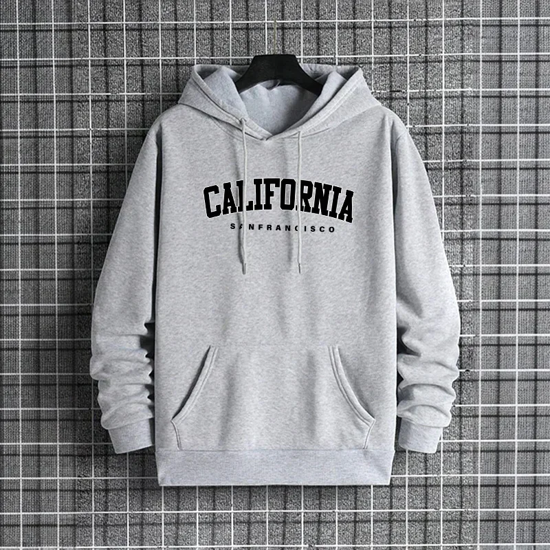Neuester California Herren-Hoodie, Urban Streetwear Top, modischer Hip-Hop-Kapuzenpullover, trendiger lässiger Herren-Hoodie für Herbst und Winter – Detail 4