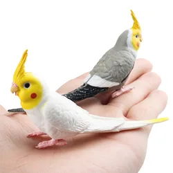 New Simulation Wildlife Toys Model Cute Mini Xuanfeng Parrot Flying Birds Children Cognitive Toys Desktop Ornaments Puzzle Toys