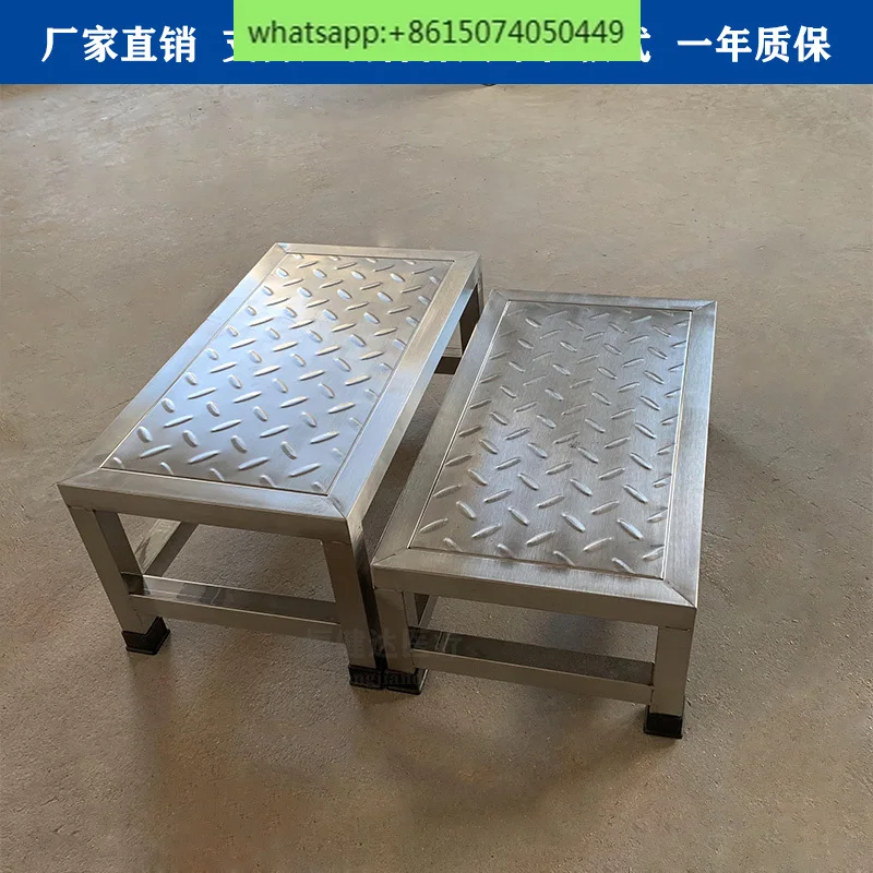 Medical footstool, operating room, 304 stainless steel elevated platform, hospital anti slip mat footstool