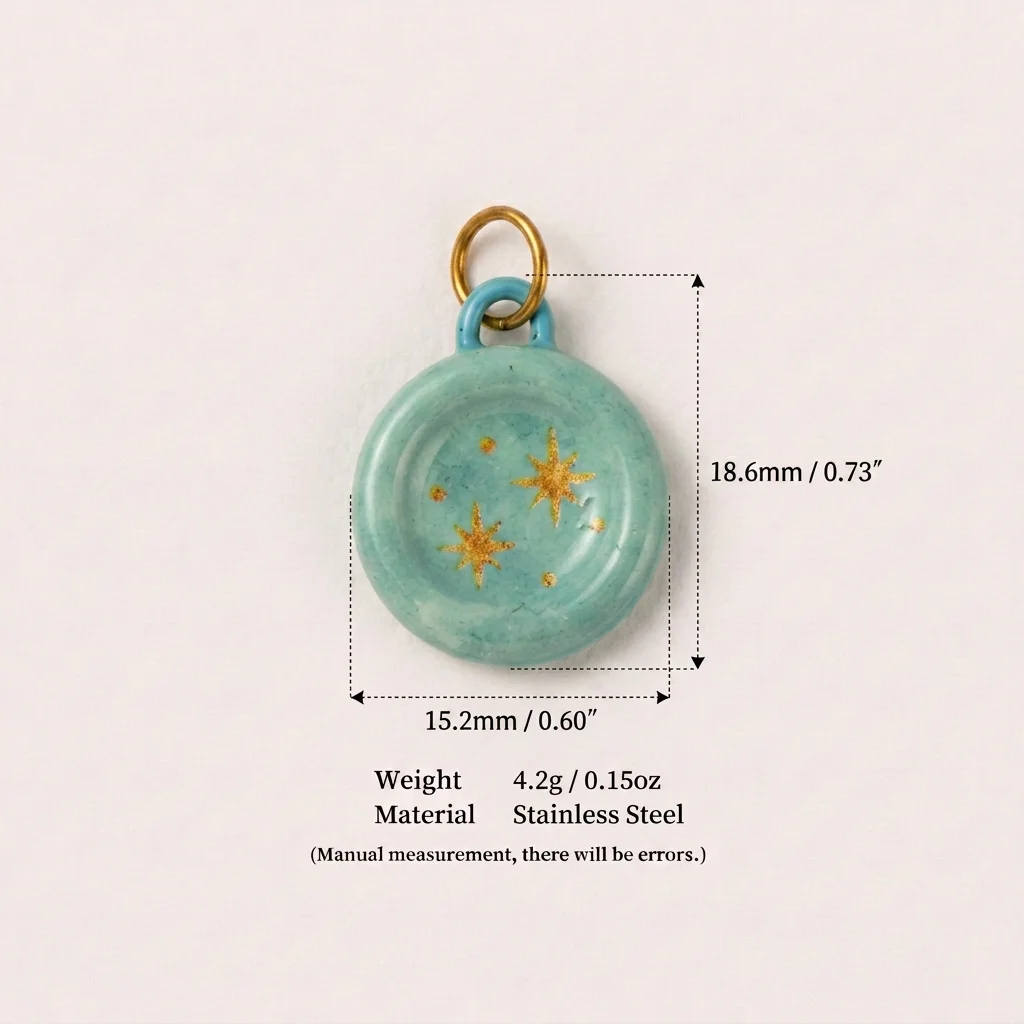 Vielseitige und trendige neue bunte Stern-Mond-Sonnen-DIY-Anhänger für die Schmuckherstellung. – Detail 6