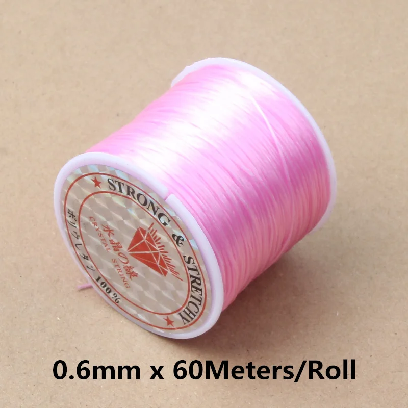 60M Strong Elastic Beading Cord for Jewellery Making