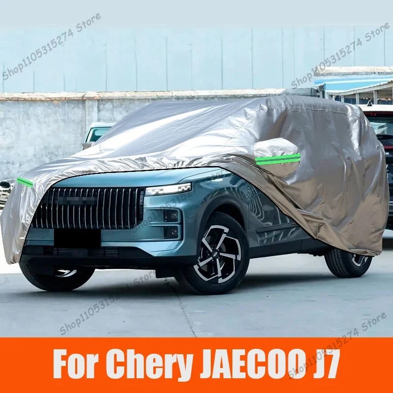 

For Chery JAECOO J7 2023 2024 2025 Car Full Car Covers Outdoor Sun Anti UV Rain Snow Dust Protection Oxford Cloth Accessories