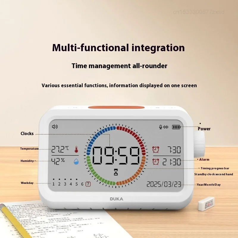 DUKA MT3 Thermohygrometer Alarm Clock Multi-function Temperature and Humidity Meter Sensor Indoor Clock Smart Temperature