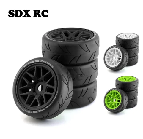 4pcs 103mm 1/8 RC Off-Road Buggy Rally Car Tires Wheel 17mm Hex for ARRMA  Redcat Team Losi Kyosho VRX HPI WR8 HSP Hobao