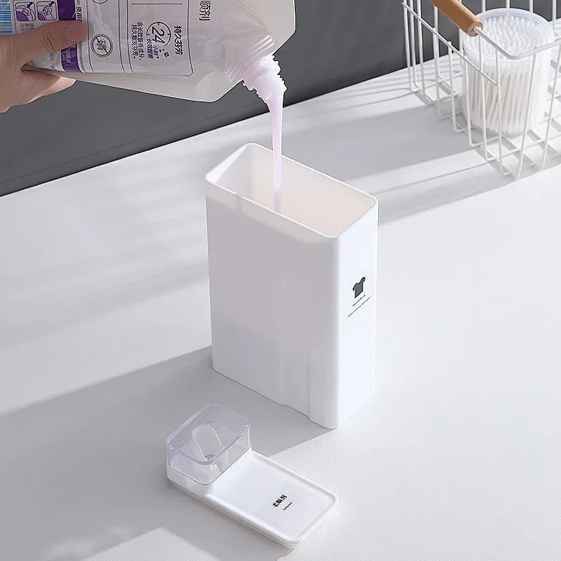 1 PC 1000ml Laundry Detergent Empty Bottles Large Capacity Softener Storage Reusable Refillable Washroom Organizer