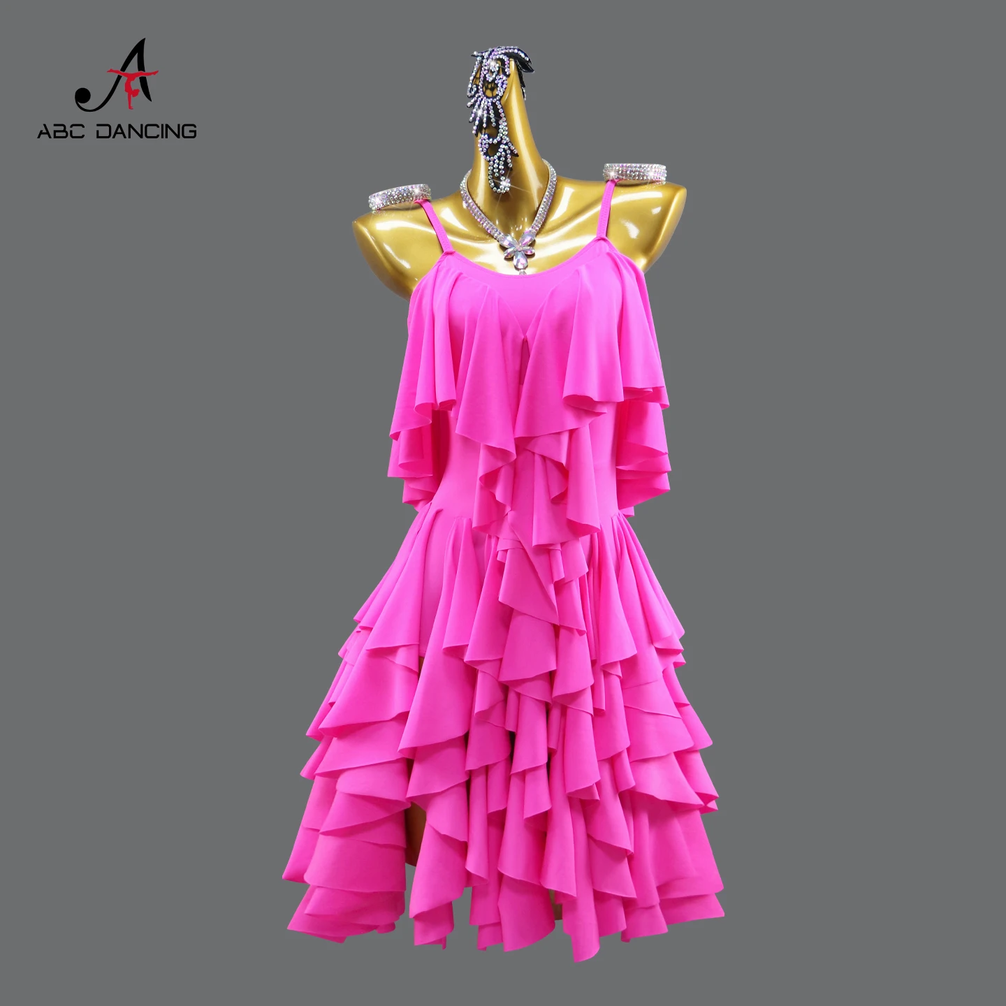 Female Dress Stage Costume Womens Latin Dance Clothes Girls Line Carnival Ballroom Dancewear Elegant Party Skirt Practice outfit