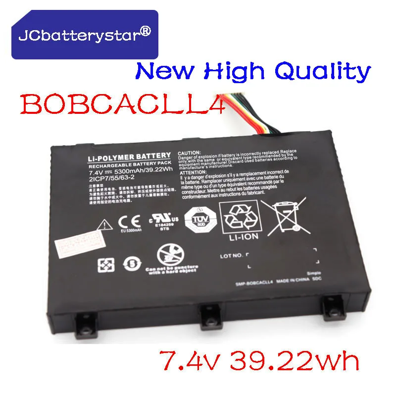 

JC New 7.4V 39.22Wh SMP-BOBCACLL4 2ICP7/55/63-2 Laptop Battery For Xplore XSlate B10 IX101B2 D10 iX101B1 Rugged Tablet